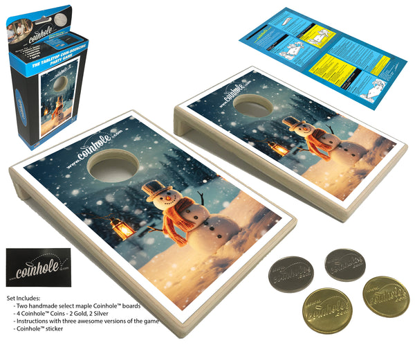 Snowman Coinhole® Tabletop Game Set