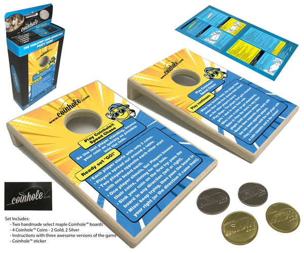 Official Speed Chase Rules Coinhole® Tabletop Game Set