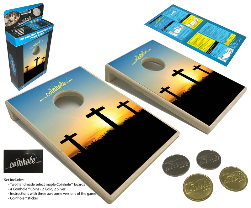 Three Crosses Coinhole® Tabletop Game Set