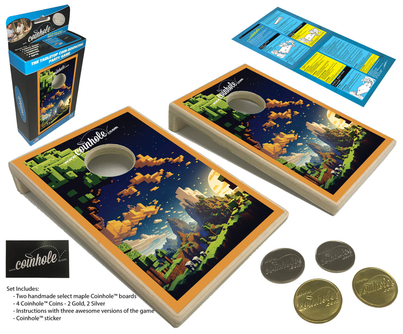 Video Gaming Coinhole® Tabletop Game Set