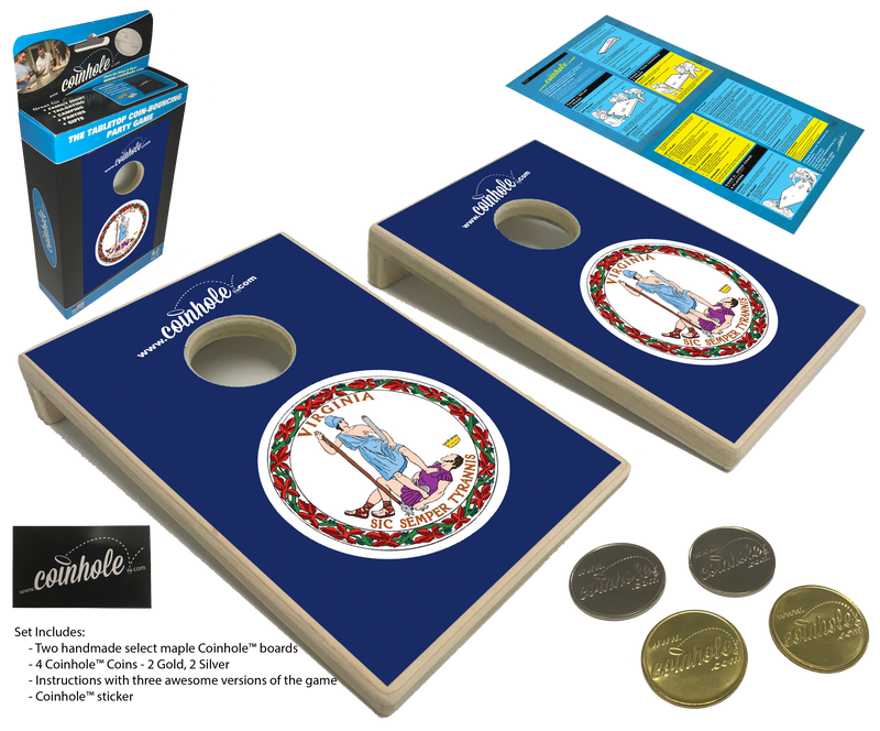 Virginia State Flag Coinhole® Tabletop Game Set