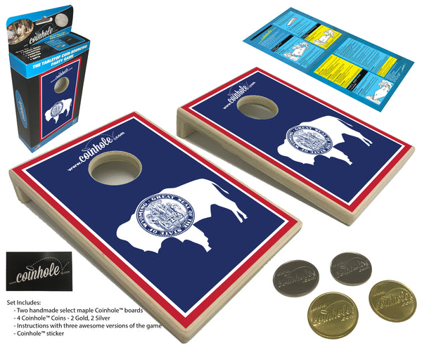 Wyoming State Flag Coinhole® Game Set