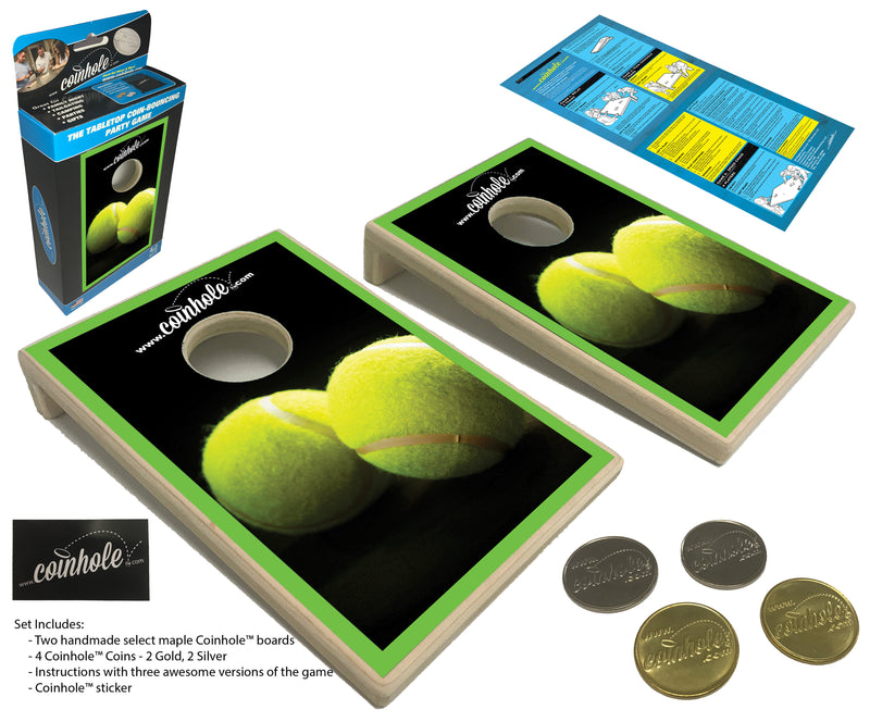 Tennis Coinhole® Tabletop Game Set