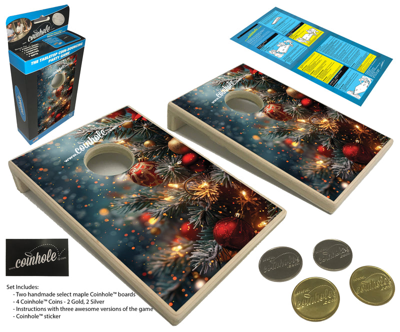 Xmas Tree Coinhole® Tabletop Game Set