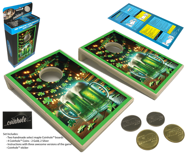 Green Beer Coinhole® Tabletop Game Set