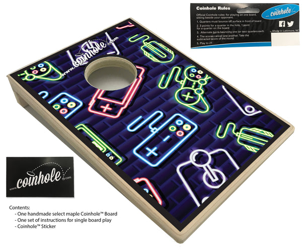 Video Games Coinhole® Single Board