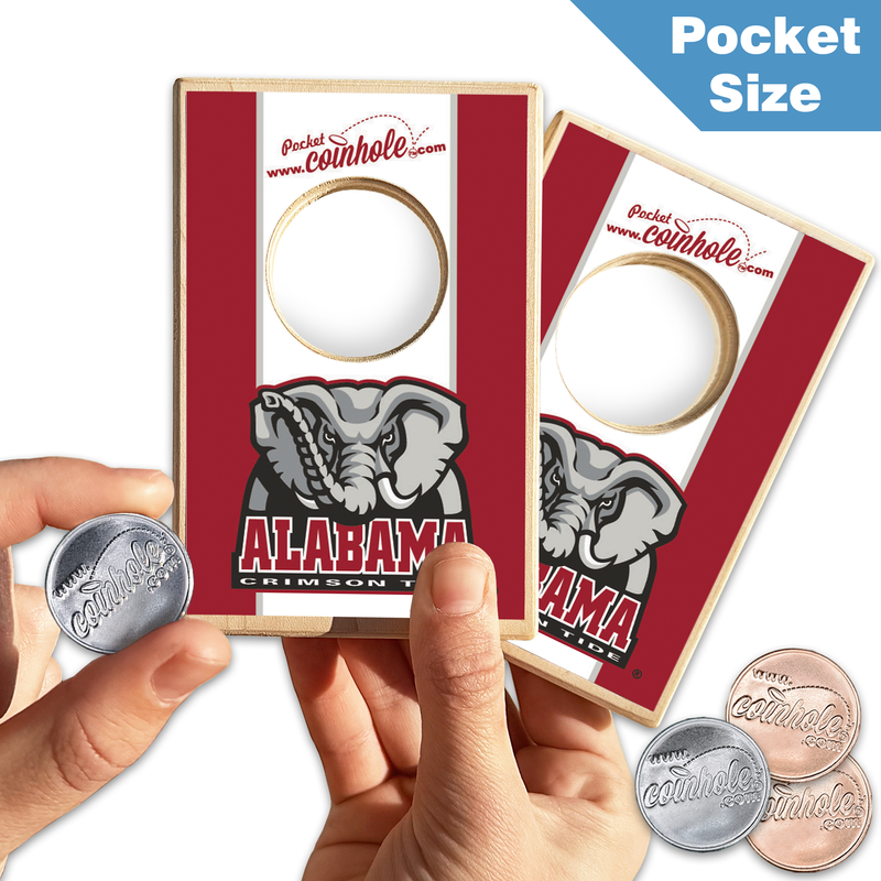 Alabama Crimson Tide Mascot POCKET Coinhole®