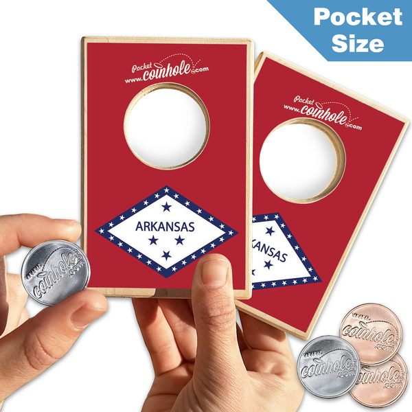 Arkansas State Flag POCKET Coinhole®