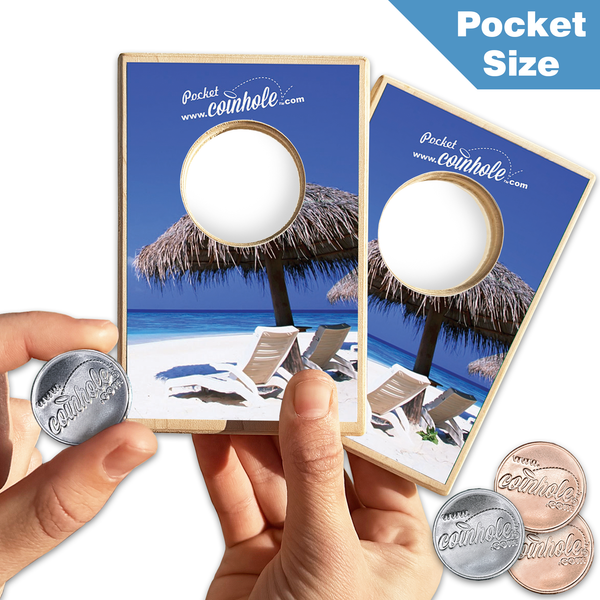 Beach Scene POCKET Coinhole®