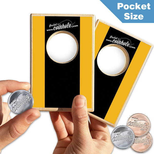 Black and Gold POCKET Coinhole®