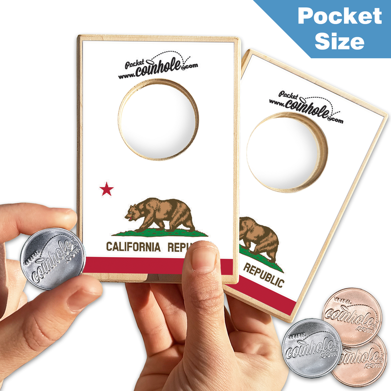 California State Flag POCKET Coinhole®