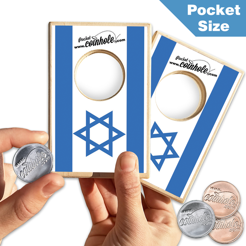 Israel Flag POCKET Coinhole®