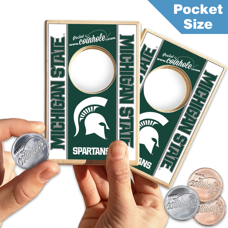 Michigan State Spartans POCKET Coinhole®