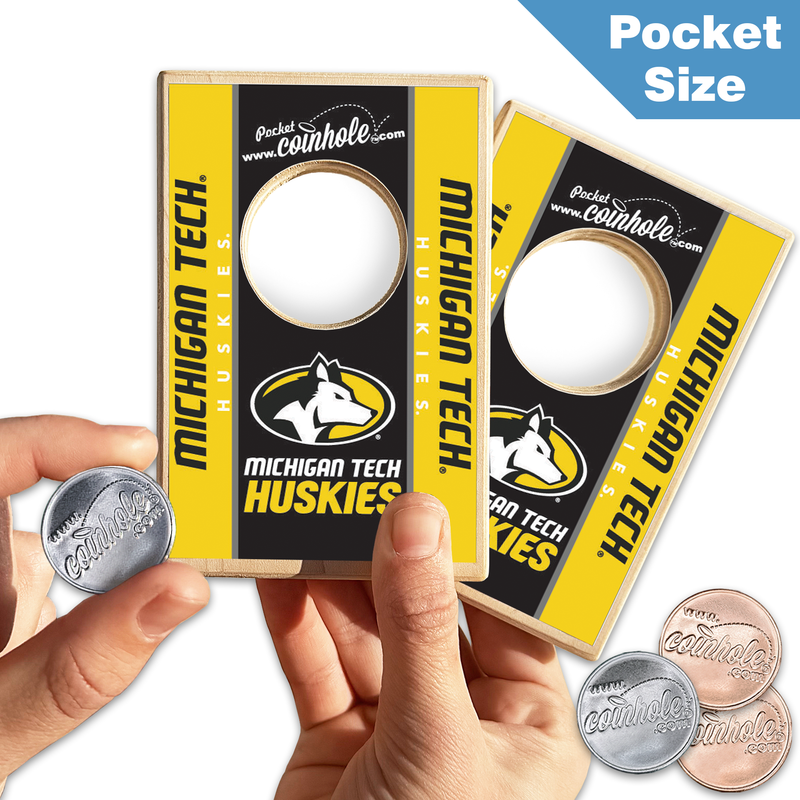 Michigan Tech Huskies POCKET Coinhole®