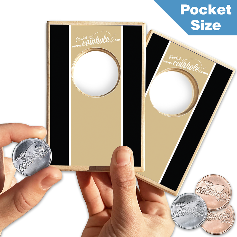 New Gold and Black POCKET Coinhole®