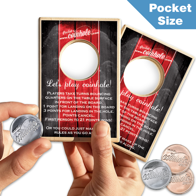 Red And Black Official POCKET Coinhole®