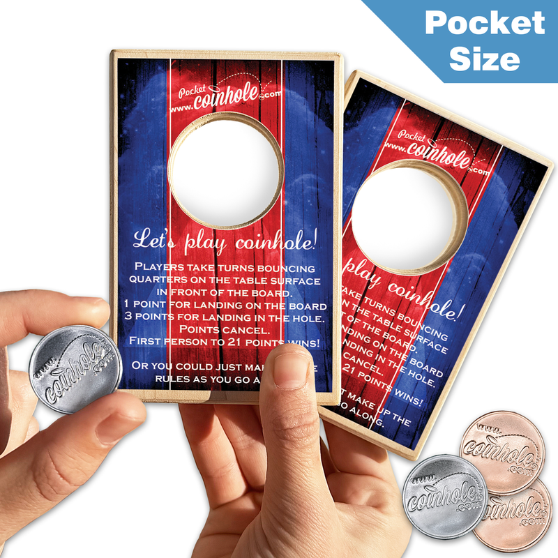 Red & Blue Official POCKET Coinhole®