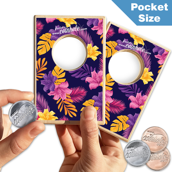 Tropical Flowers POCKET Coinhole®