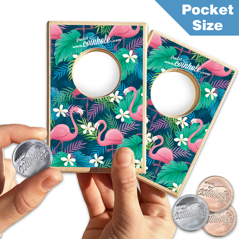 Tropical Flamingo POCKET Coinhole®