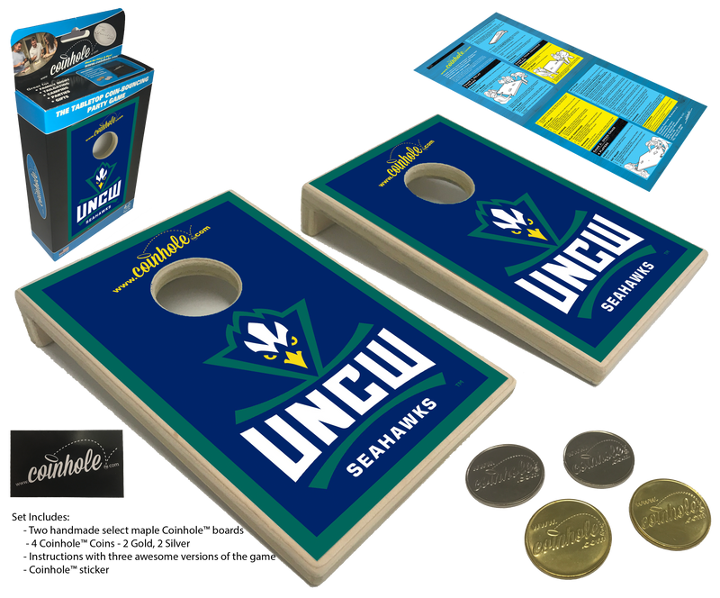 University of North Carolina Wilmington Blue Coinhole® Tabletop Game Set